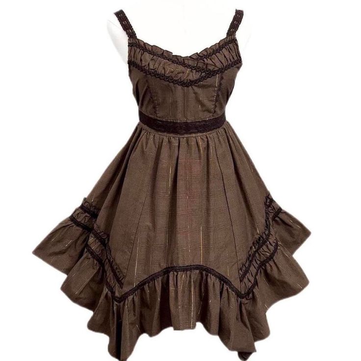 Axes Femme Brown Asymmetrical Fairy Dress